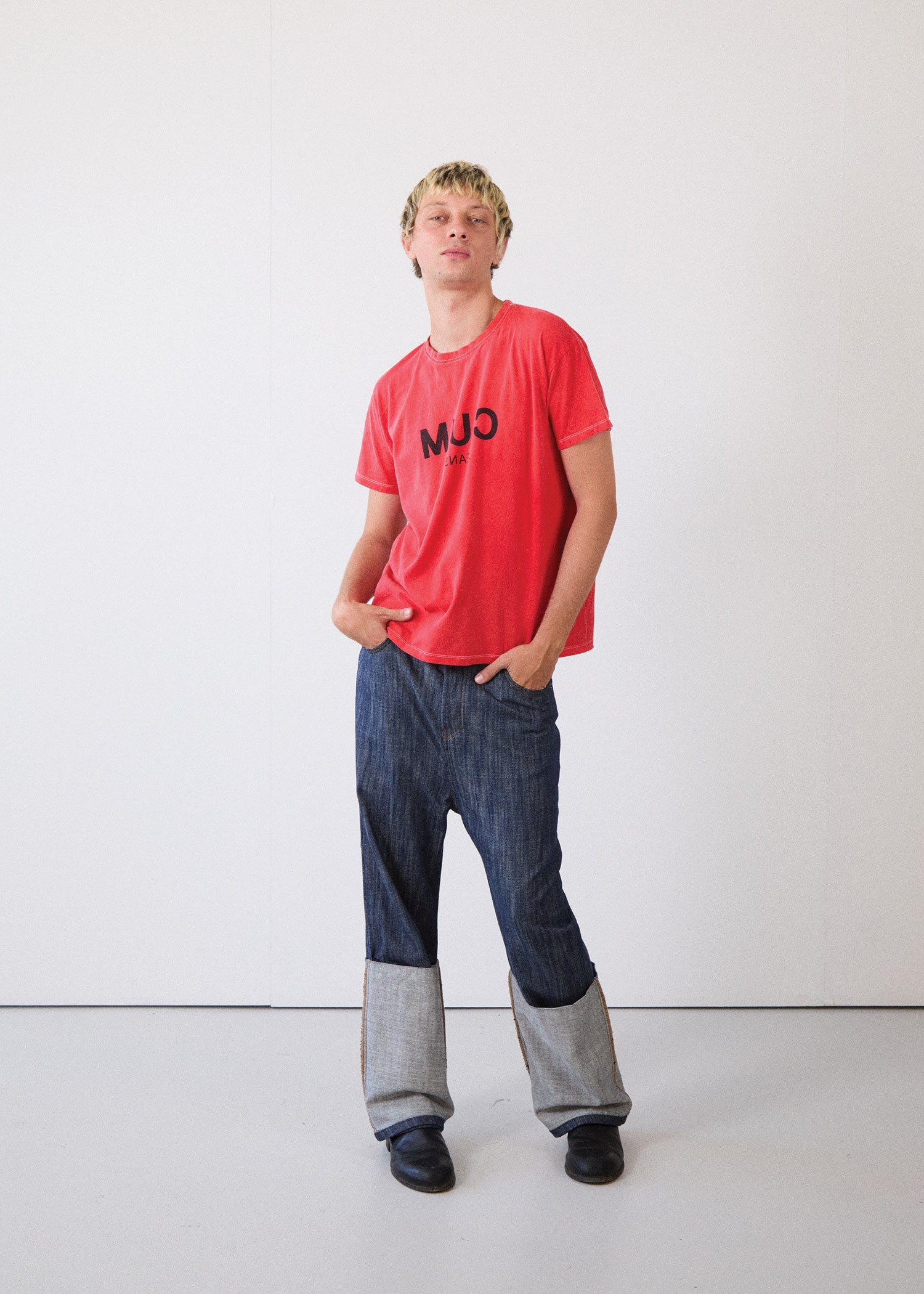 Turn-Up Drop-Down Jeans