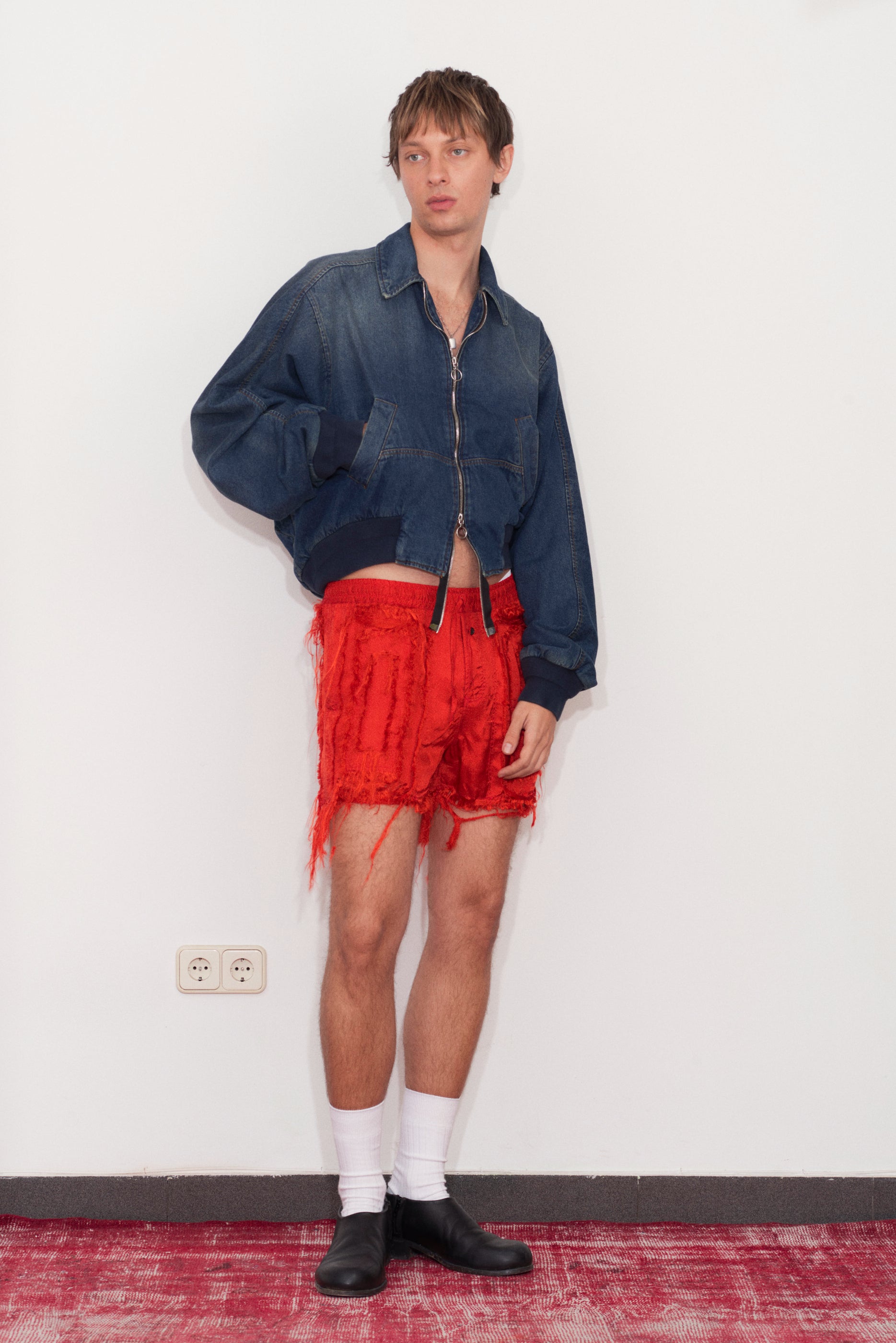 Bottom Heavy Denim Bomber