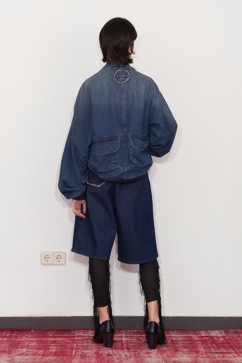 Bottom Heavy Denim Bomber