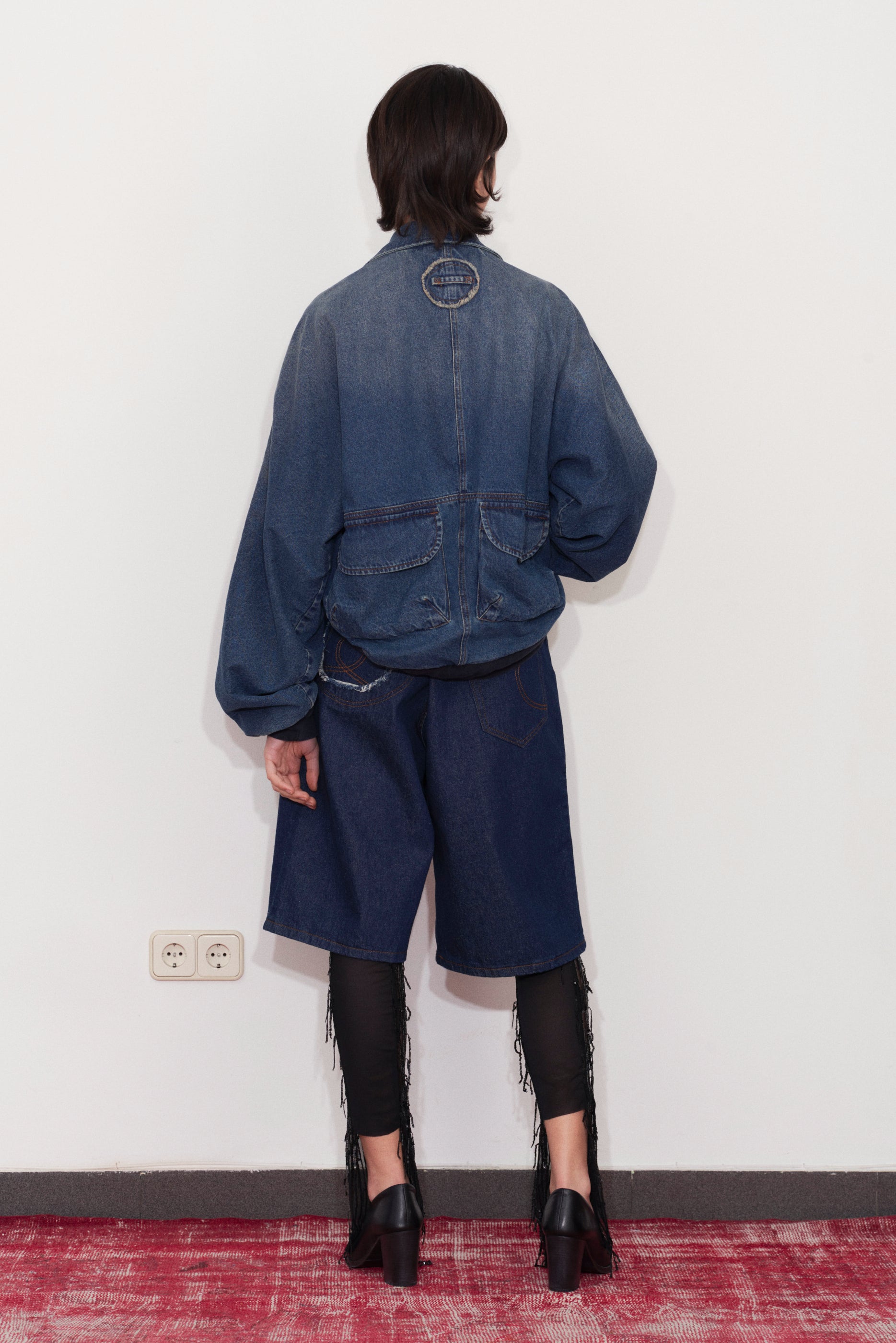 Bottom Heavy Denim Bomber