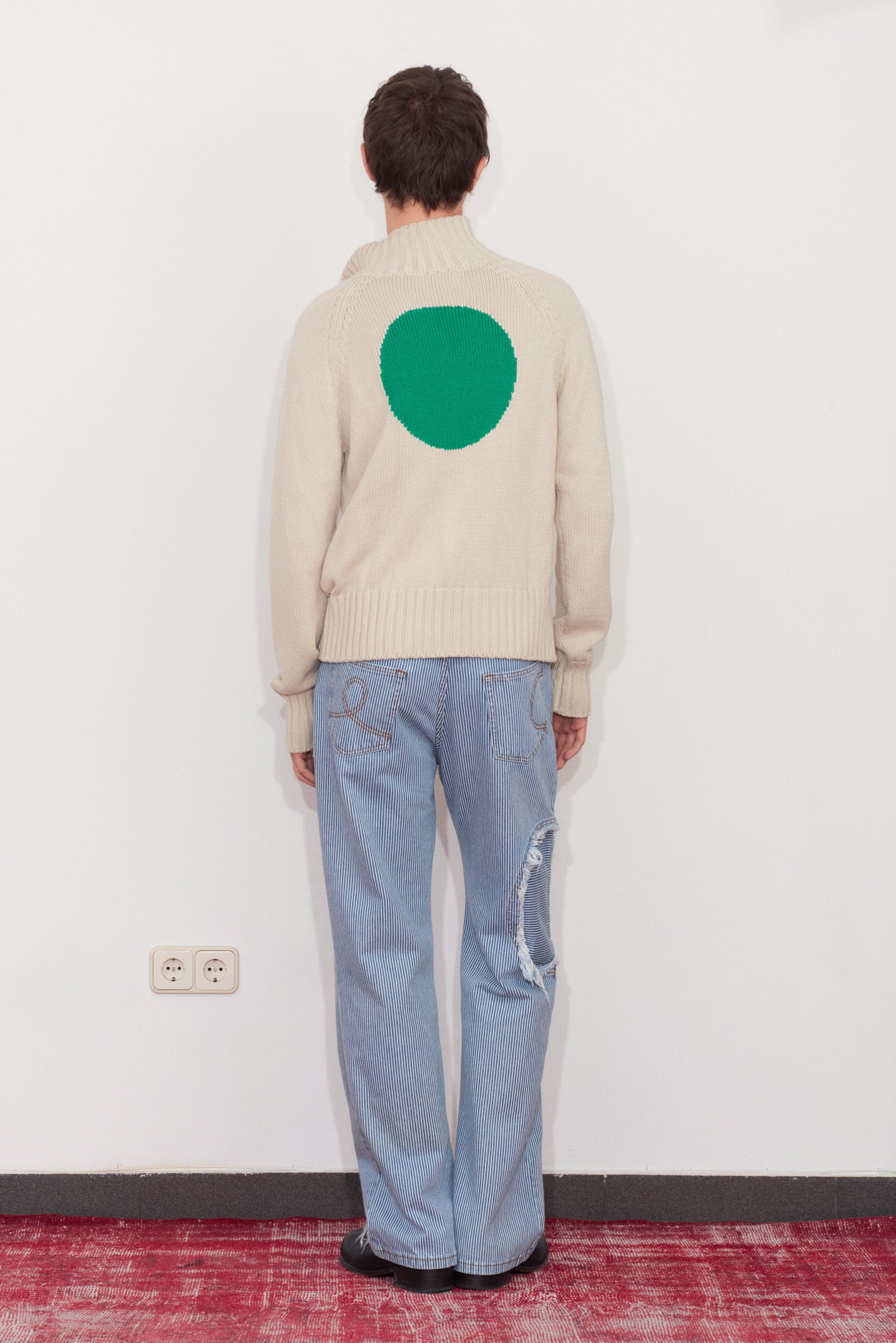 Circle Window Jean Stripe