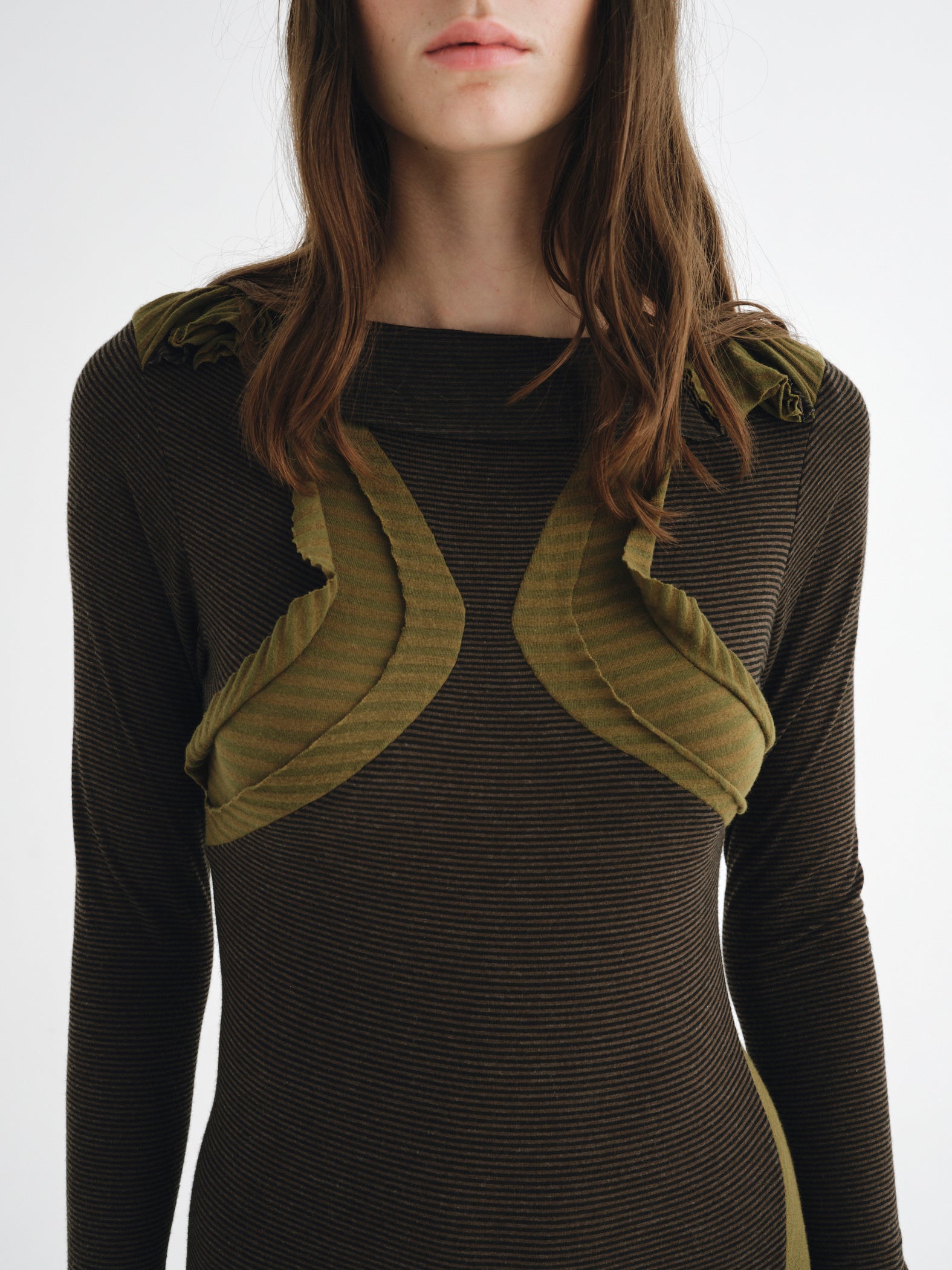 Womens Collar Bone Jersey Dress