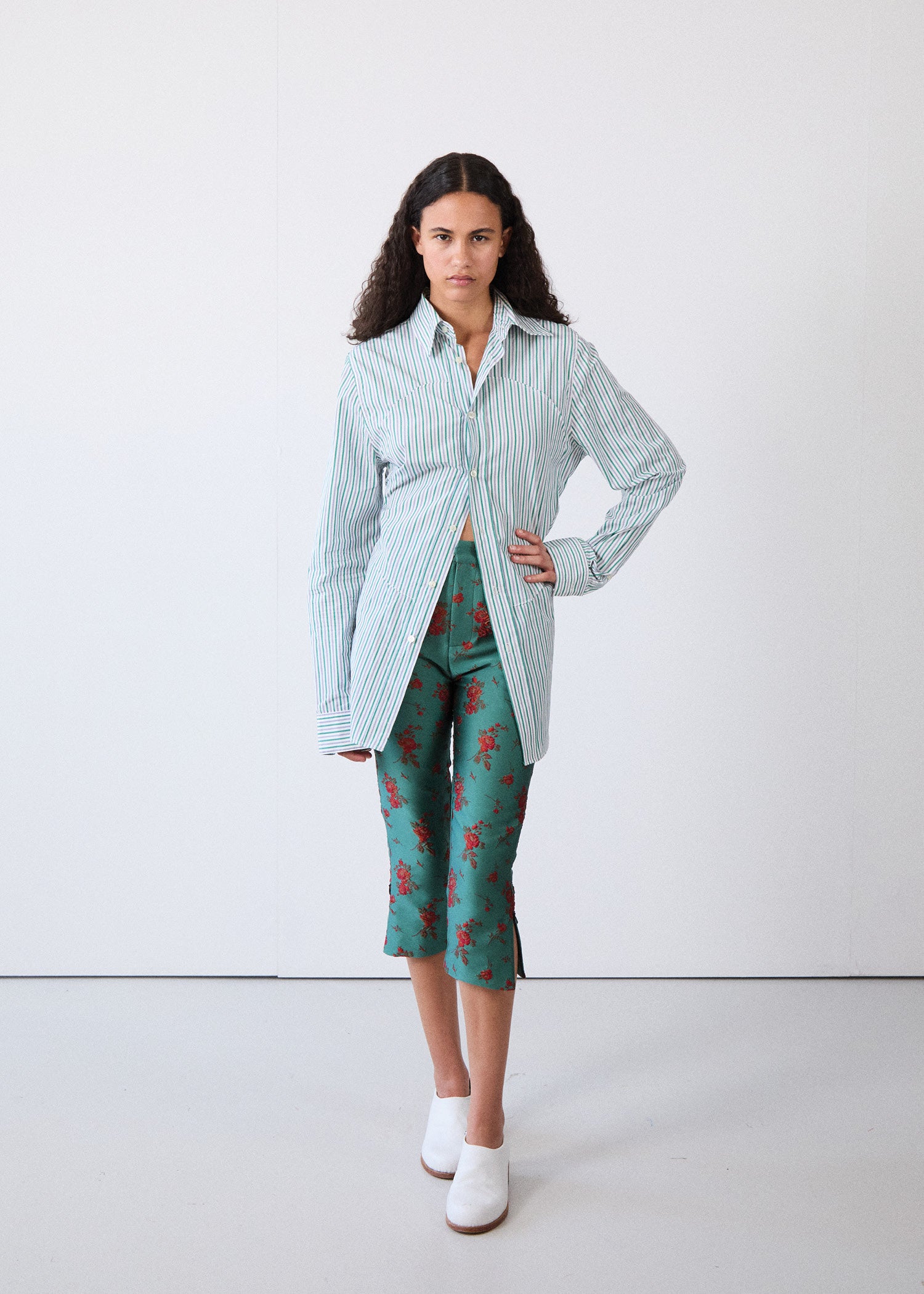 Pin-Tuck Lung Shirt