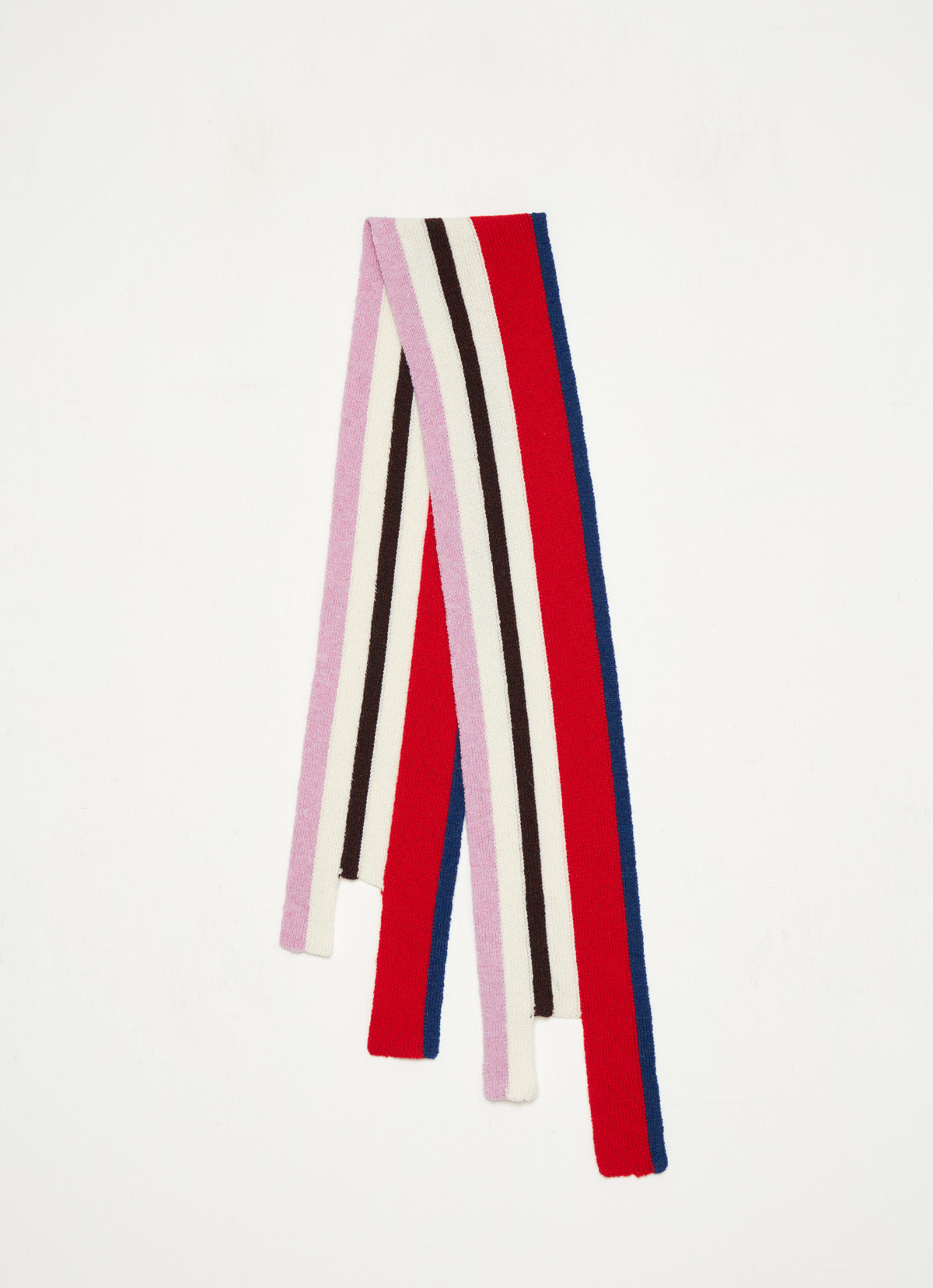 Intarsia Vertical Stripe Scarf