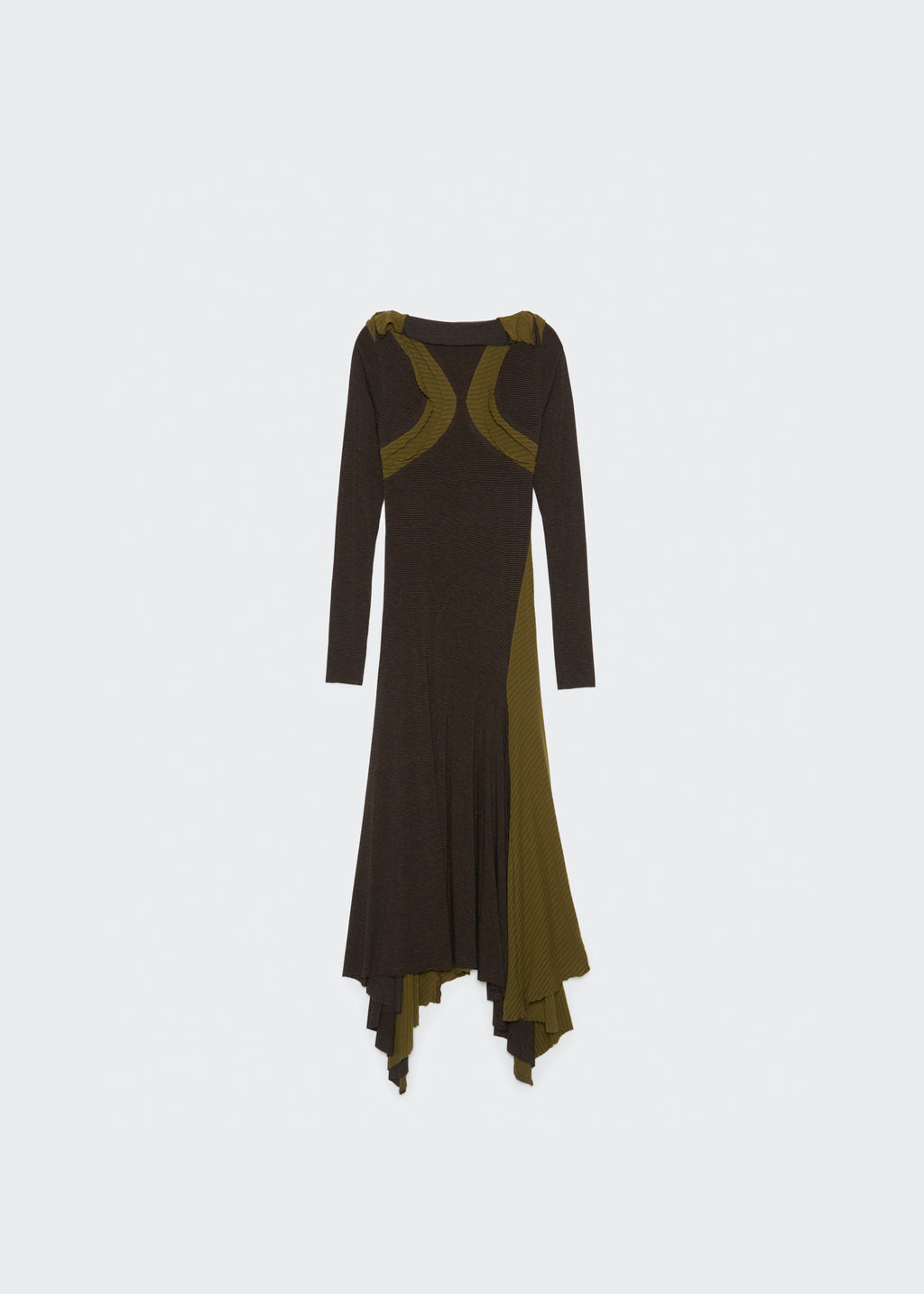 Womens Collar Bone Jersey Dress