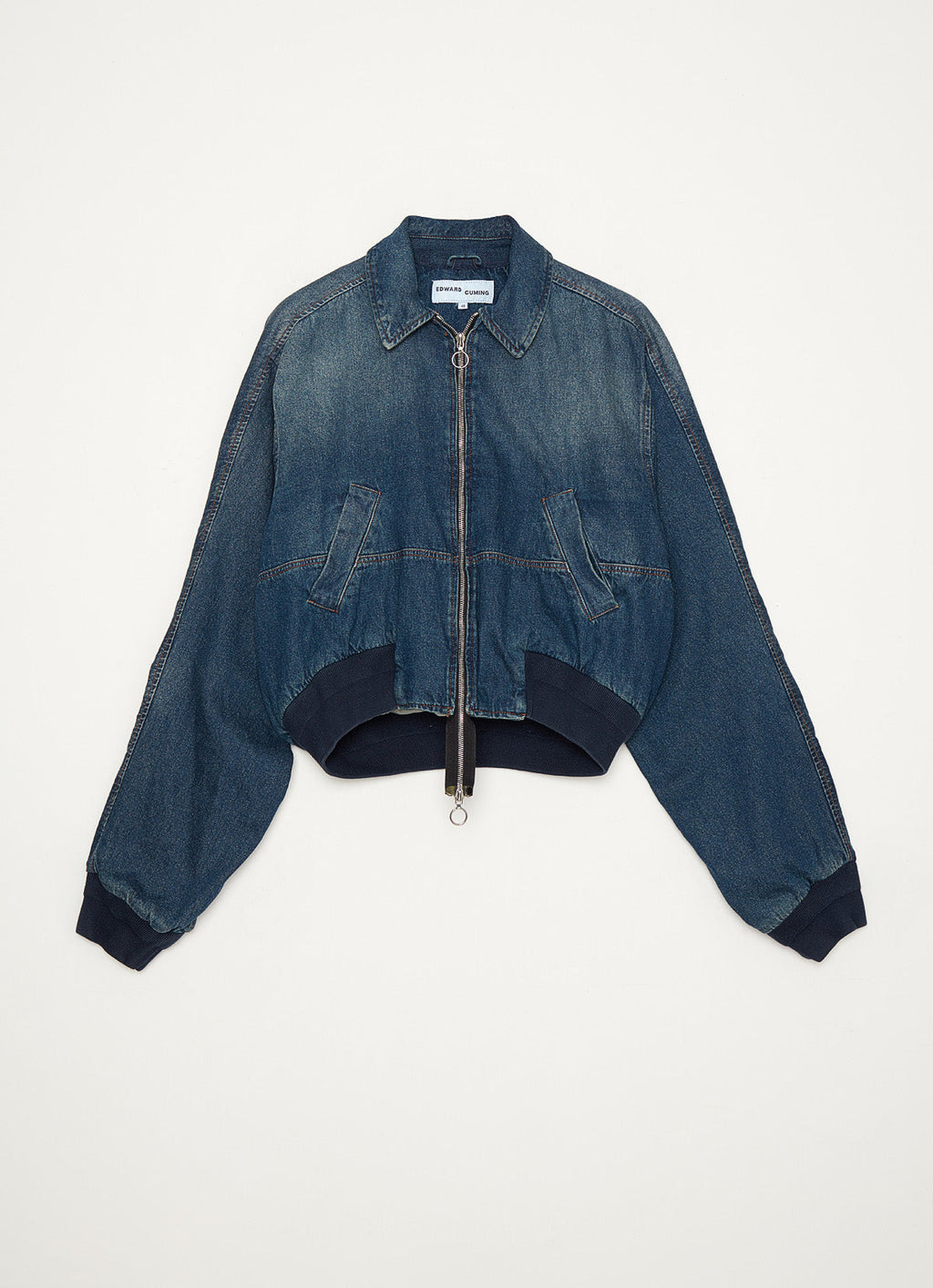 Bottom Heavy Denim Bomber