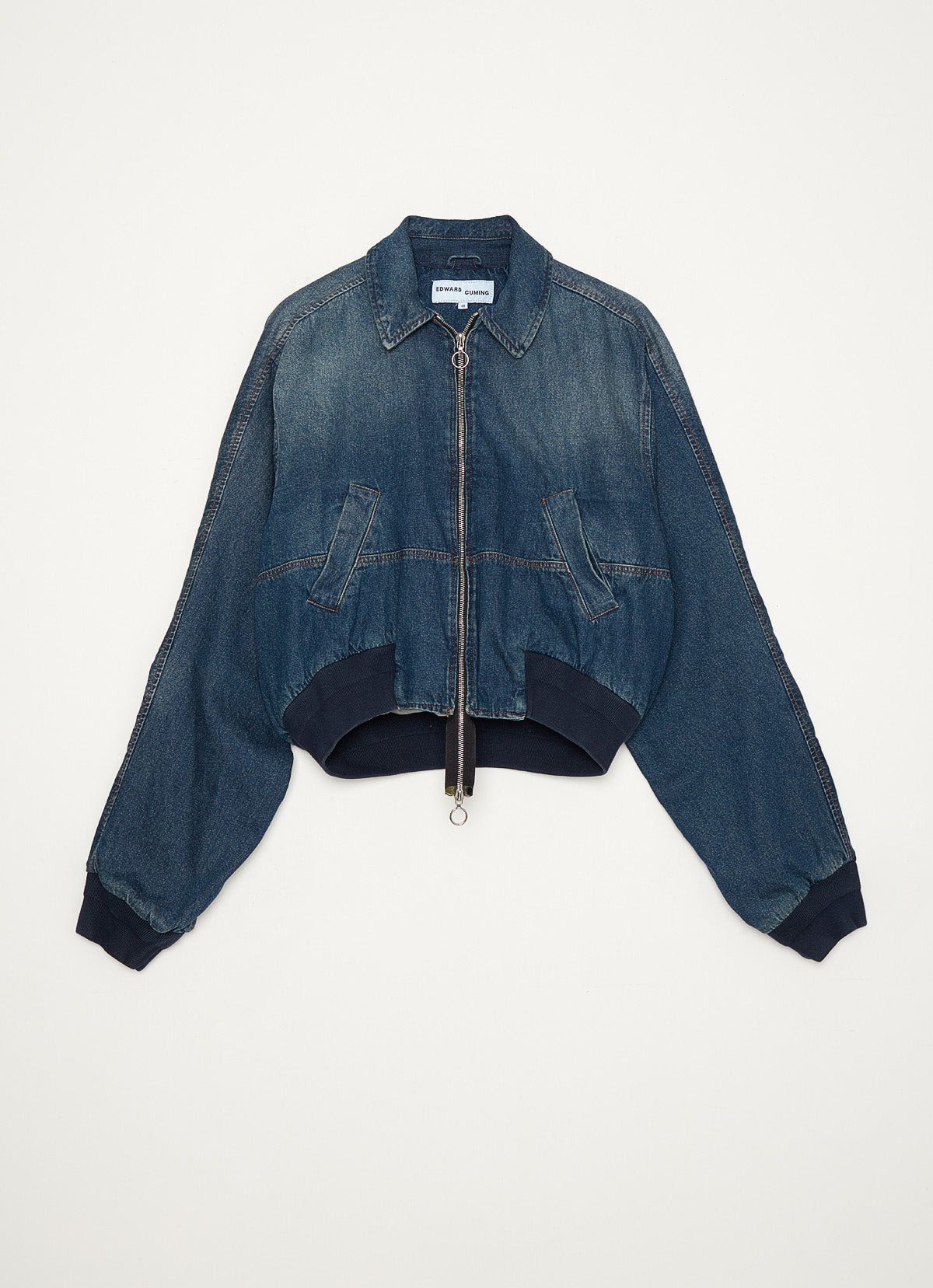 Bottom Heavy Denim Bomber