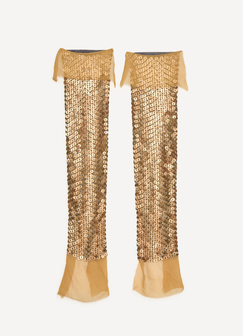 Hand Embroidered Sequin Thigh Warmers