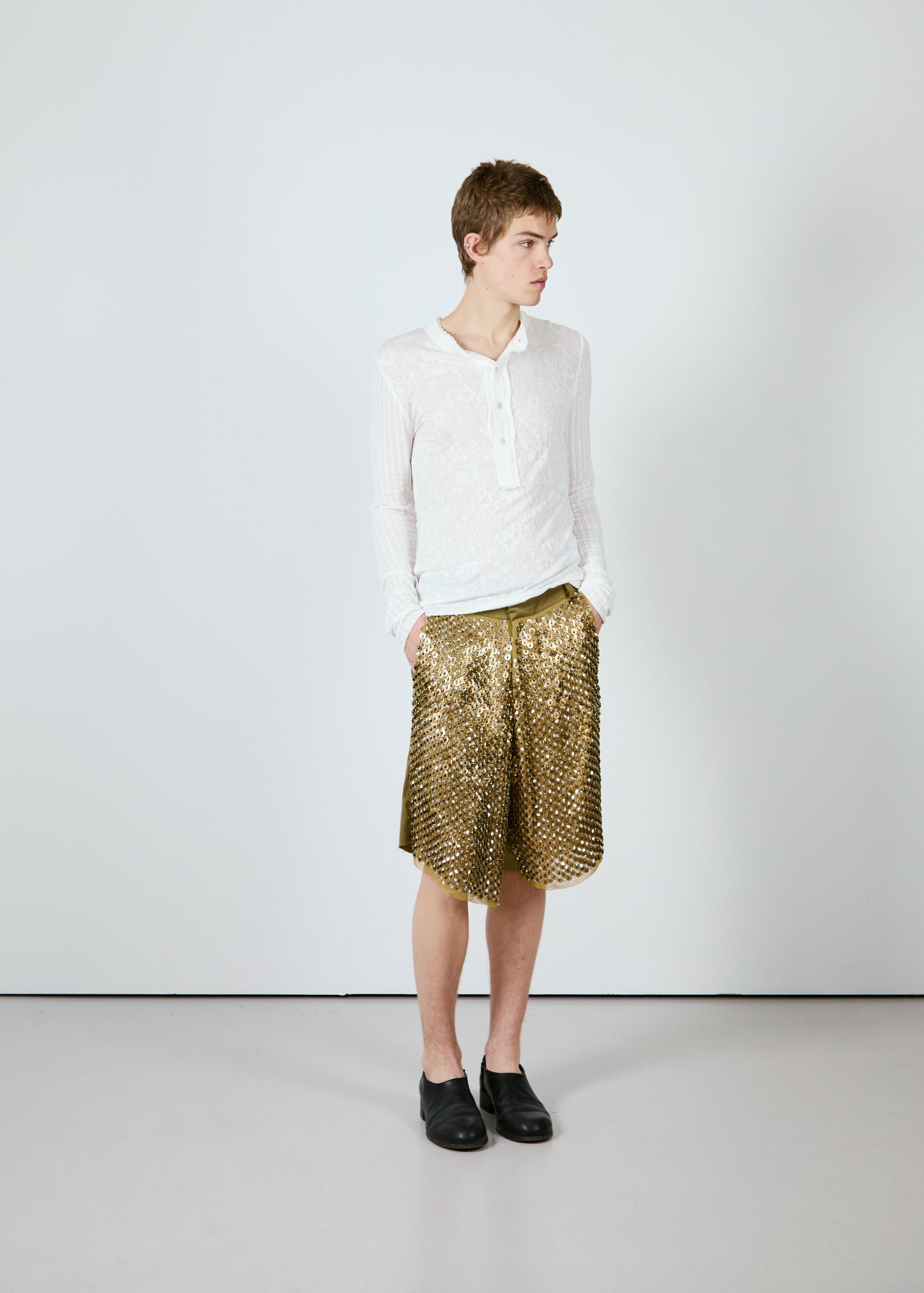 Kitchen Curtain Stacked Henley