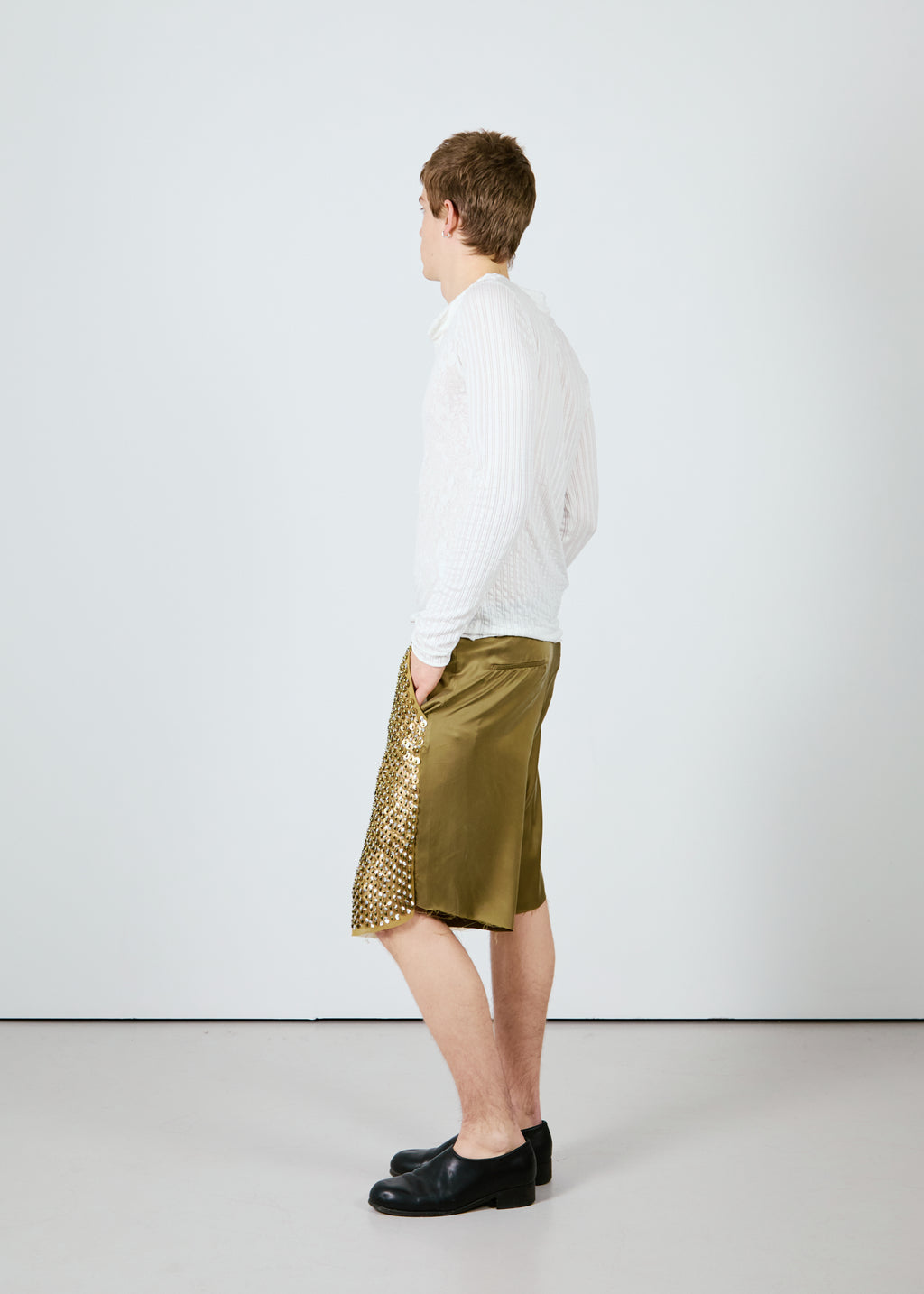 Hand Embroidered Tailored Short