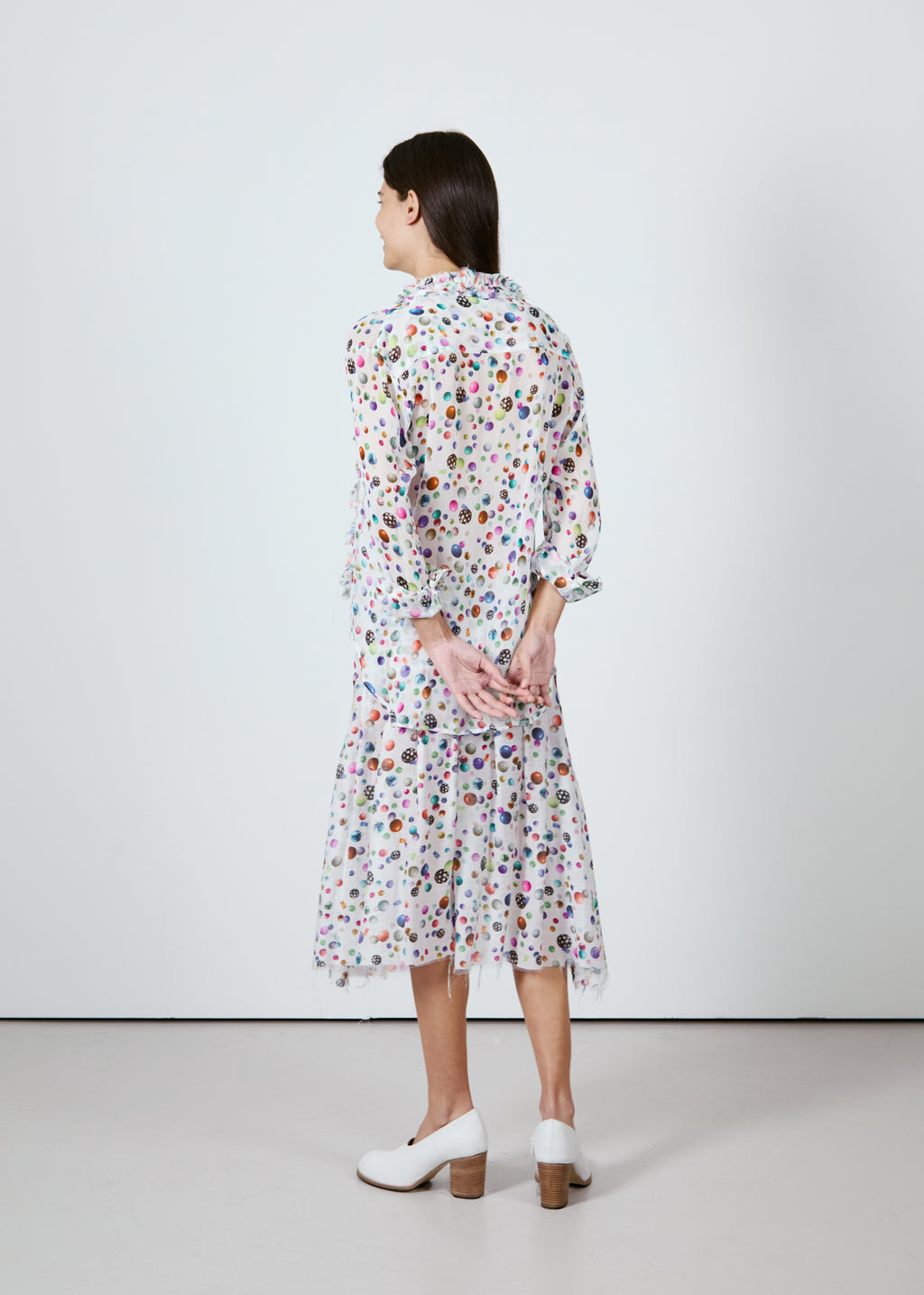 Shower Bead Pleat Around Skirt