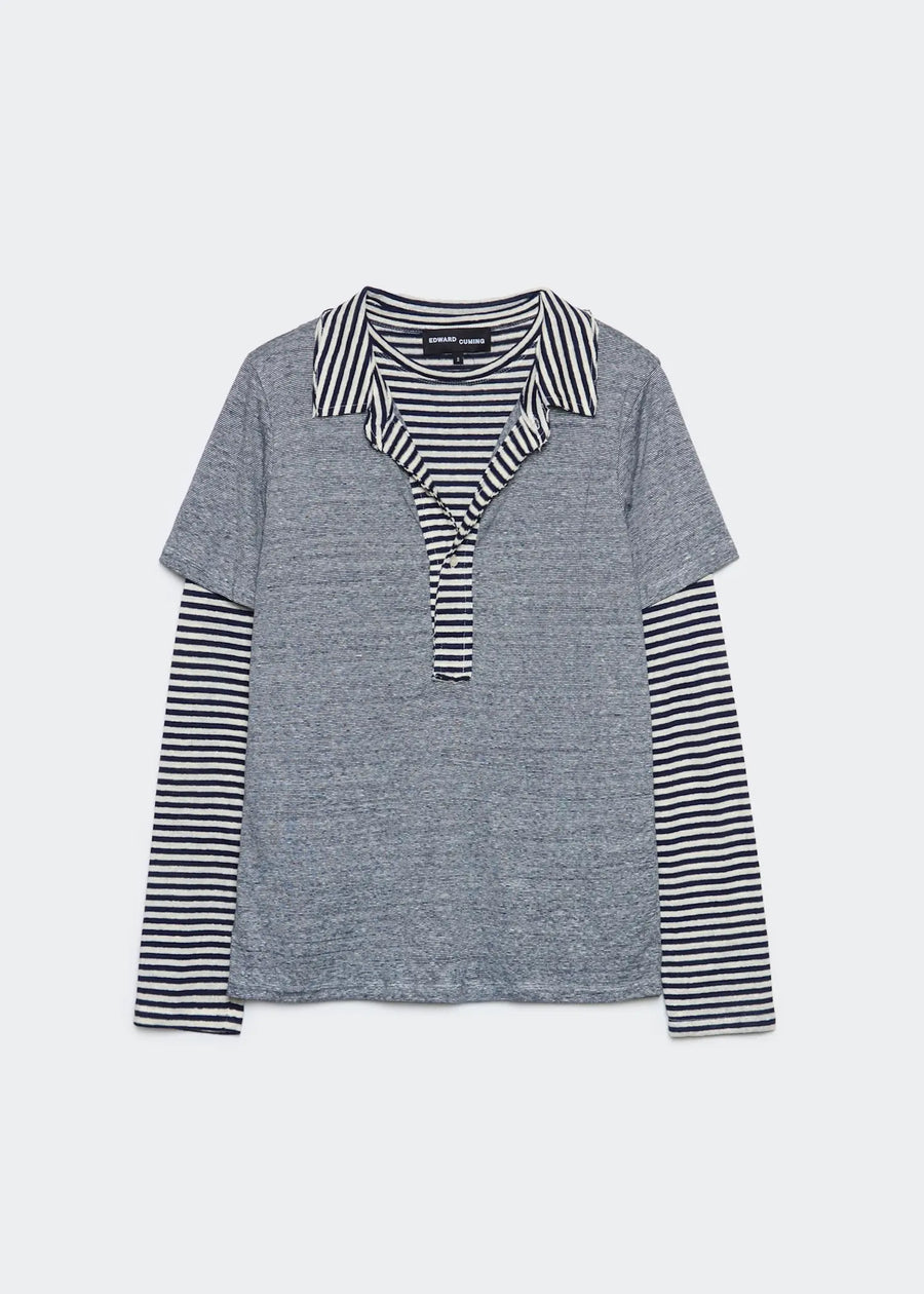 Double Layered Henley - SS27-J49B